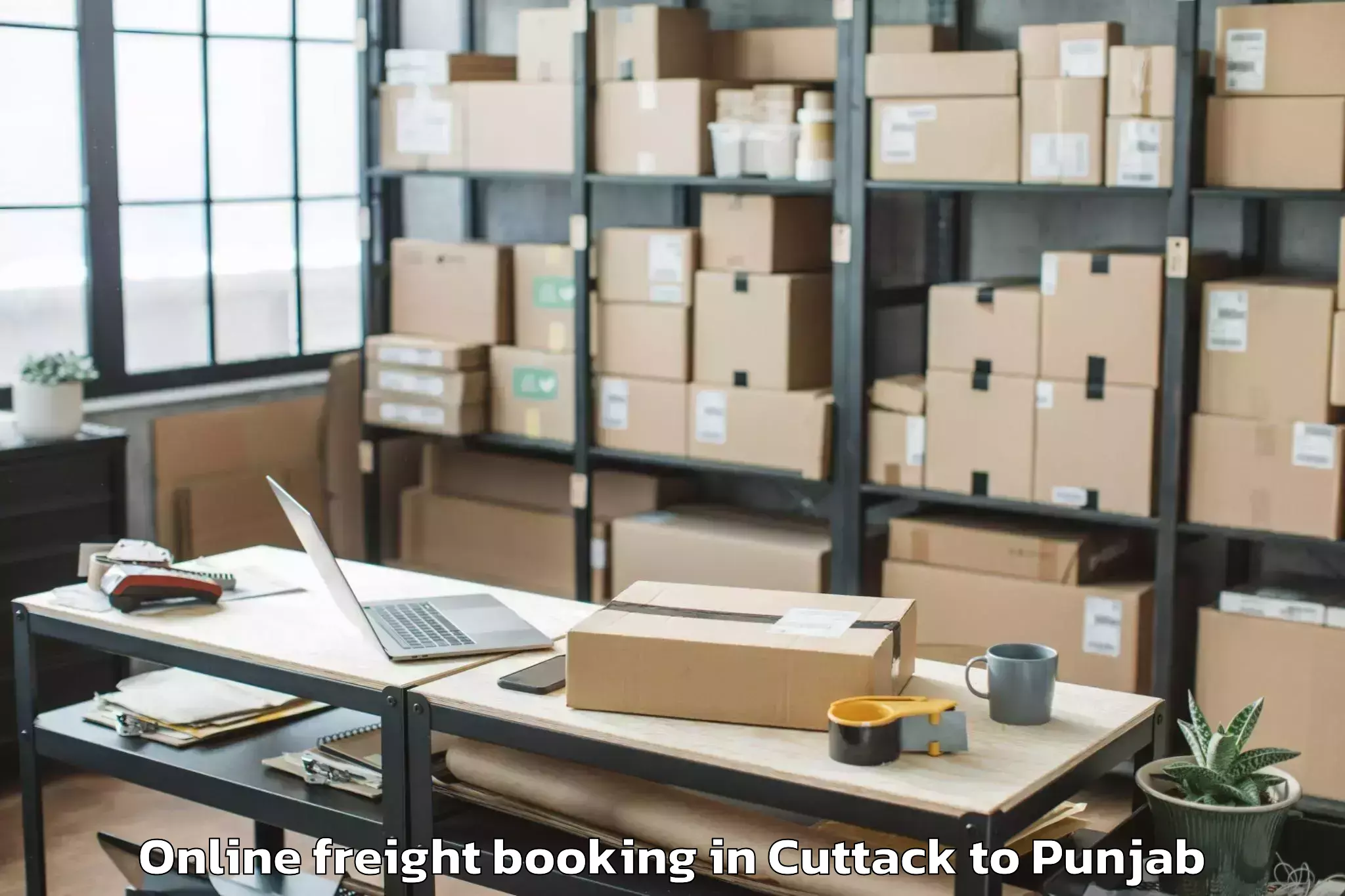 Book Cuttack to Shahkot Online Freight Booking